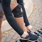 6&quot; Tracking Short Medical Knee Brace With Dual Hinge And Half - Moon Buttress