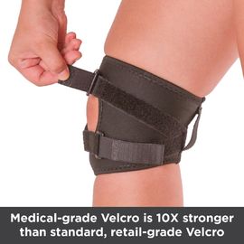 6" Tracking Short Medical Knee Brace With Dual Hinge And Half - Moon Buttress