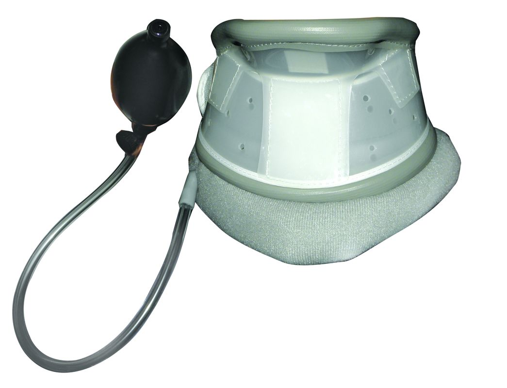 Grey Relieves Neck Pneumatic Medical Cervical Collar With Chin Support