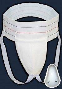 White Color Men ' S Athletic Supporter , Male Athletic Supporter With Flex Shield Cup
