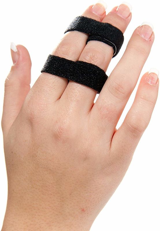 2.5cm Nylon Plush Finger Support Brace Hook And Loop For Jammed Swollen