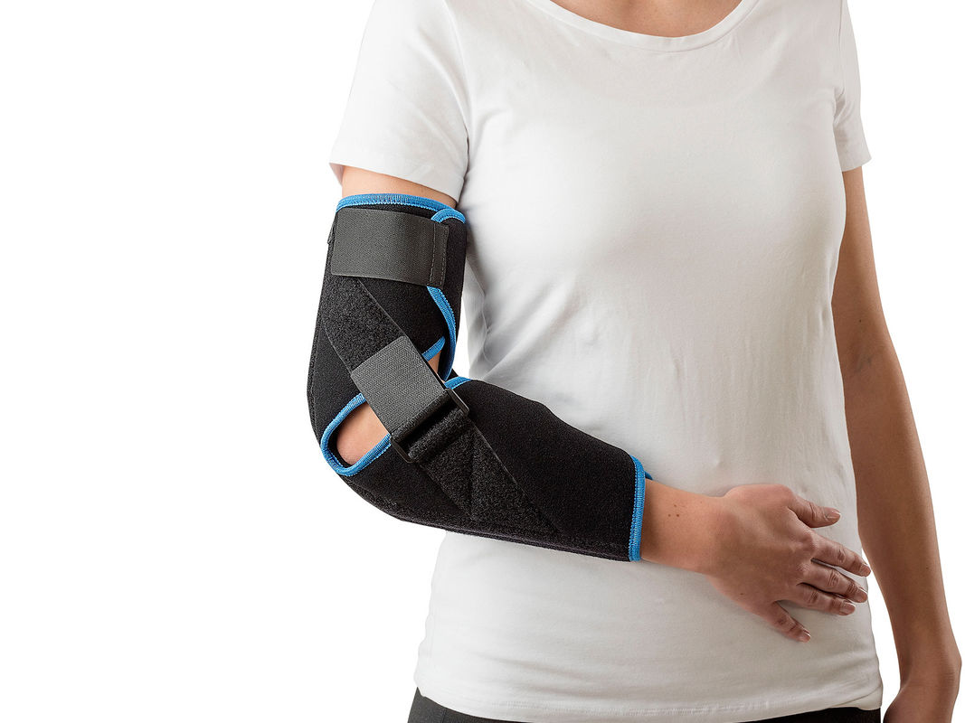 Nylon Fabric Orthopedic Elbow Brace Fixation Orthosis With Aluminum Support